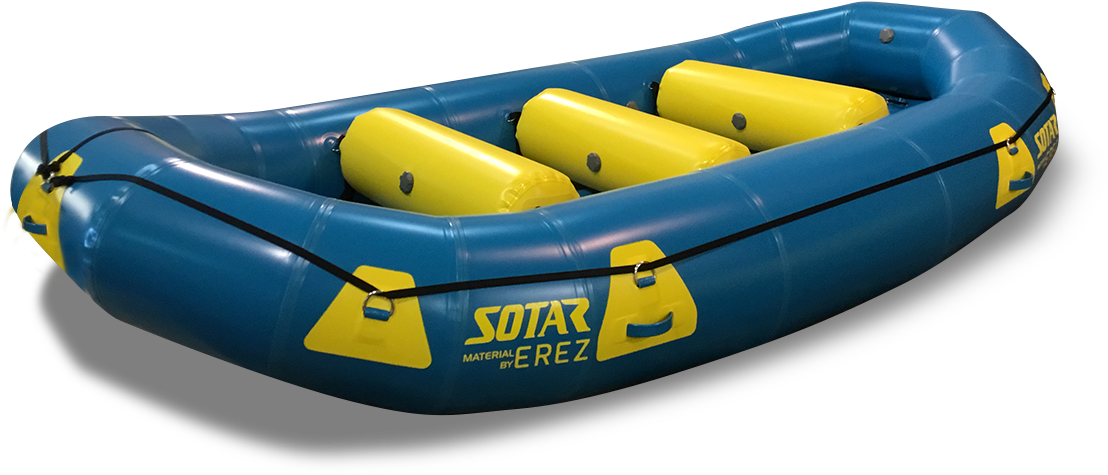 Inflatable Raft Blueand Yellow PNG image