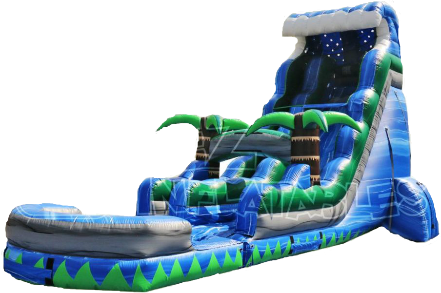 Inflatable Water Slide Adventure Park PNG image