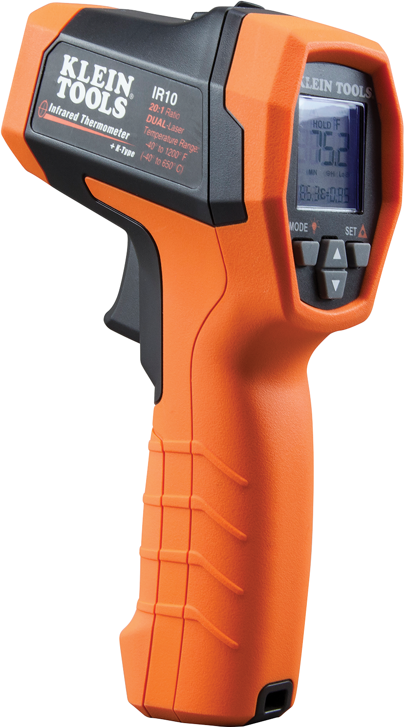 Infrared Thermometer Gun Klein Tools PNG image