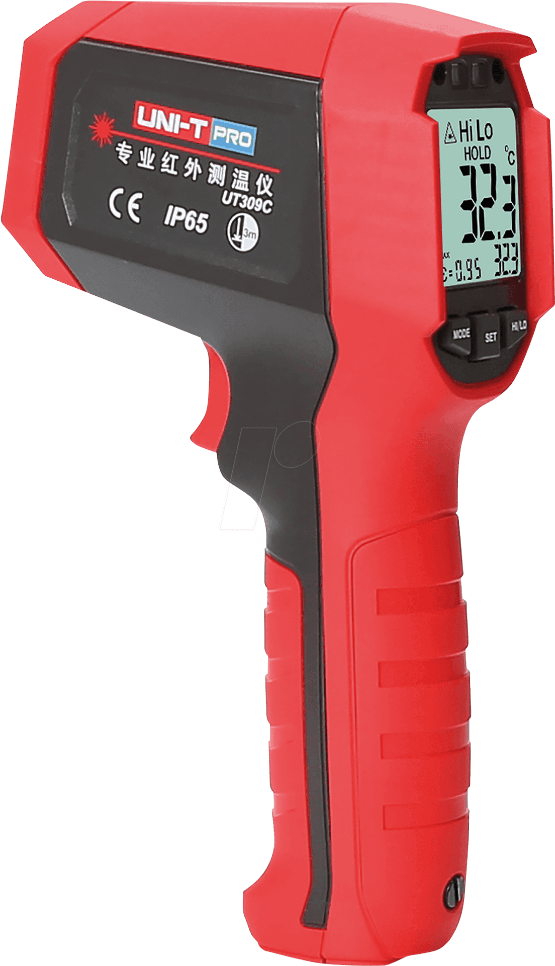 Infrared Thermometer Red Handheld PNG image