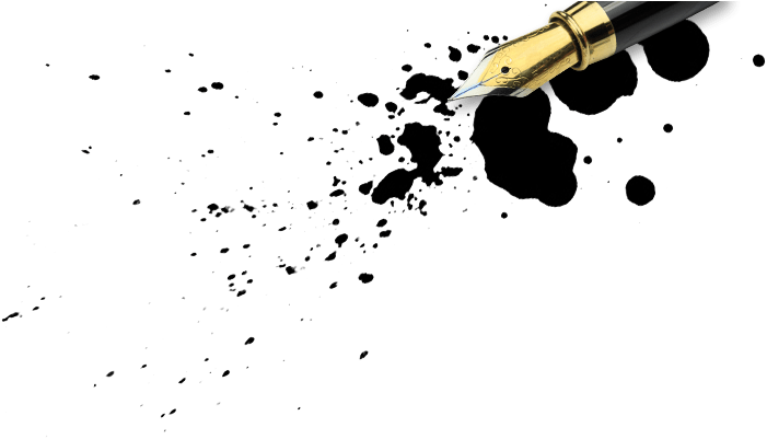 Ink Splatterfrom Fountain Pen PNG image