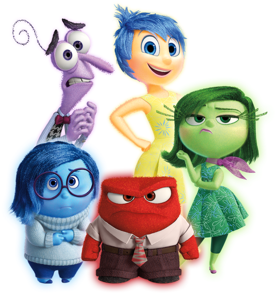 Inside Out Emotion Characters PNG image