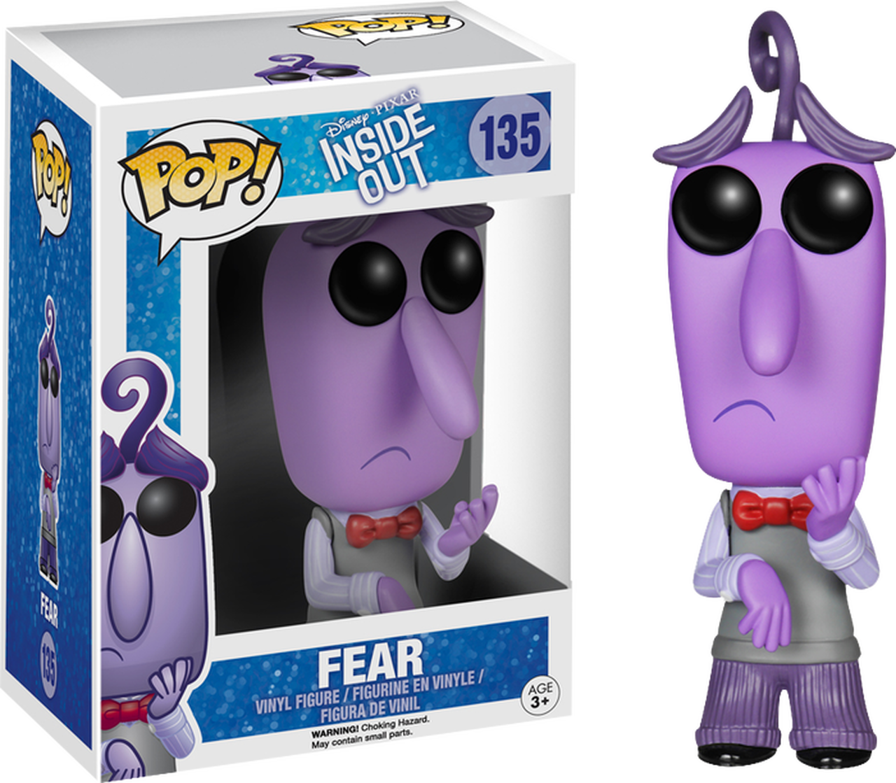 Inside Out Fear Funko Pop PNG image