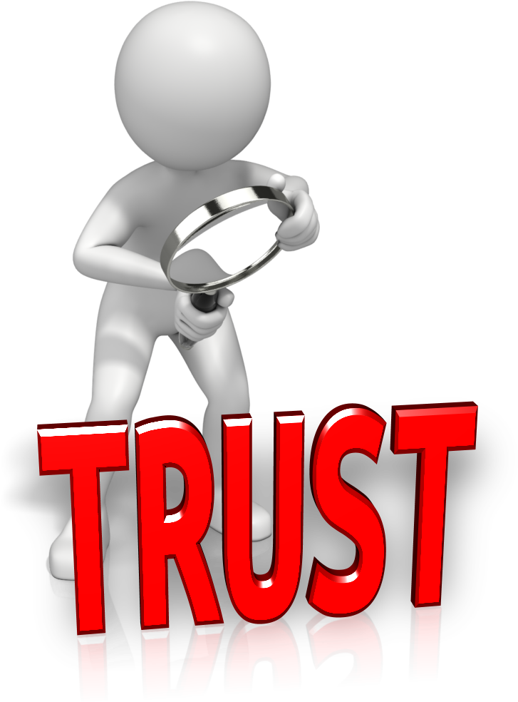Inspecting Trust Concept PNG image