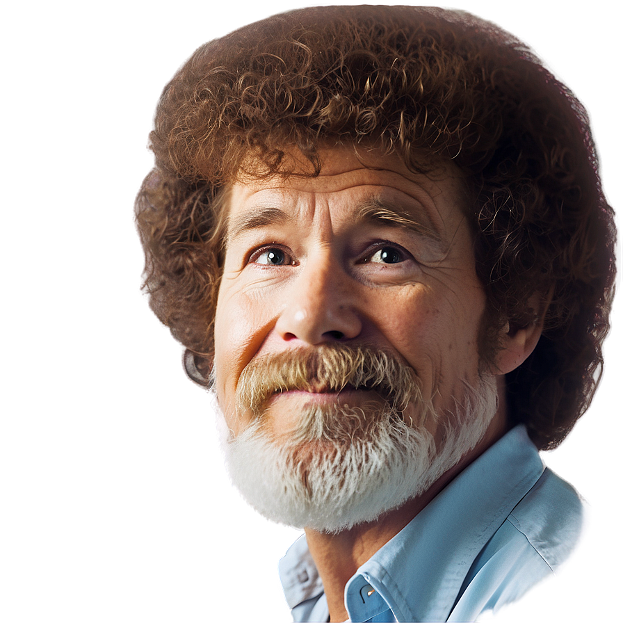 Inspirational Bob Ross Hair Png 06282024 PNG image