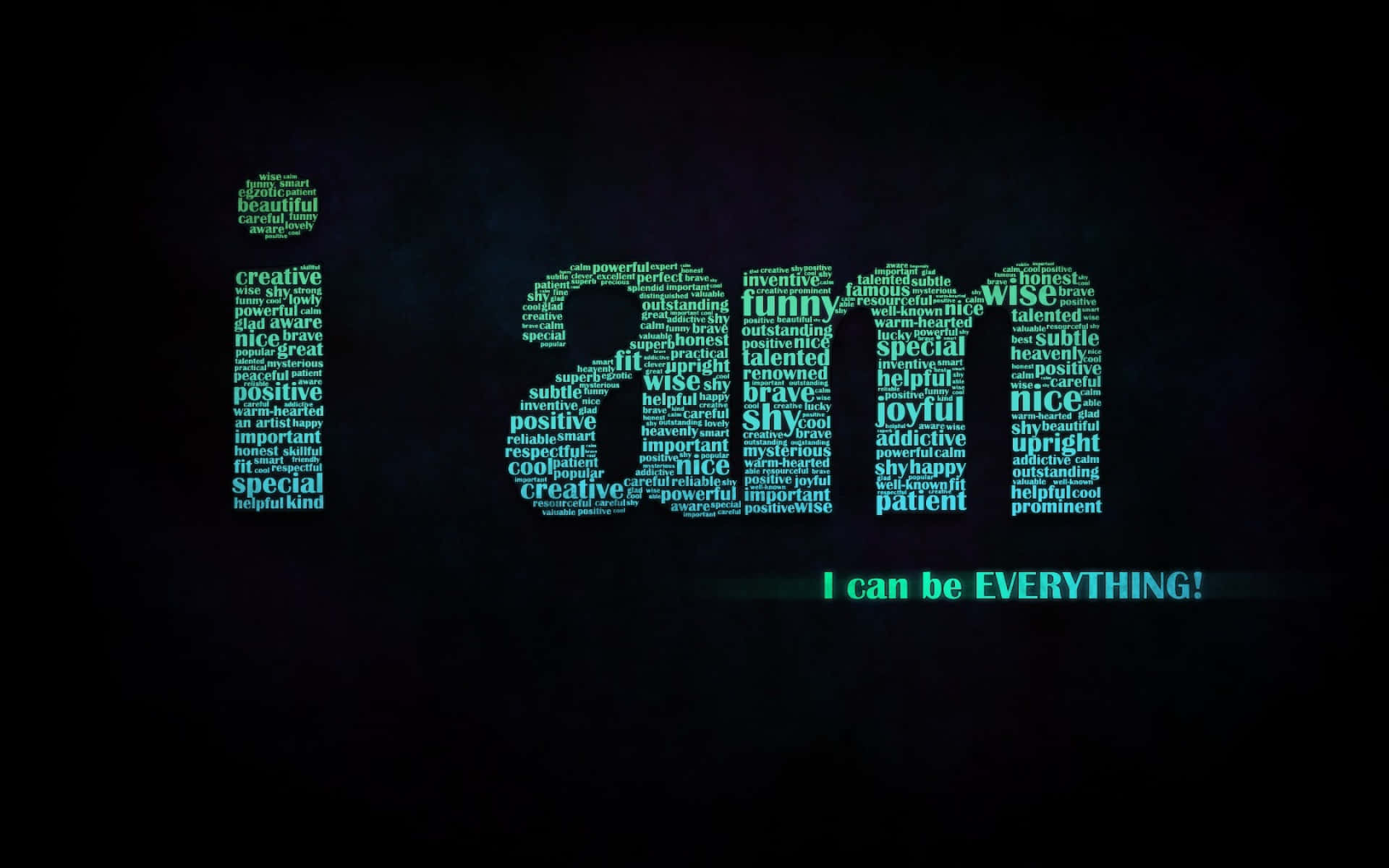 Inspirational Word Cloud Art PNG image