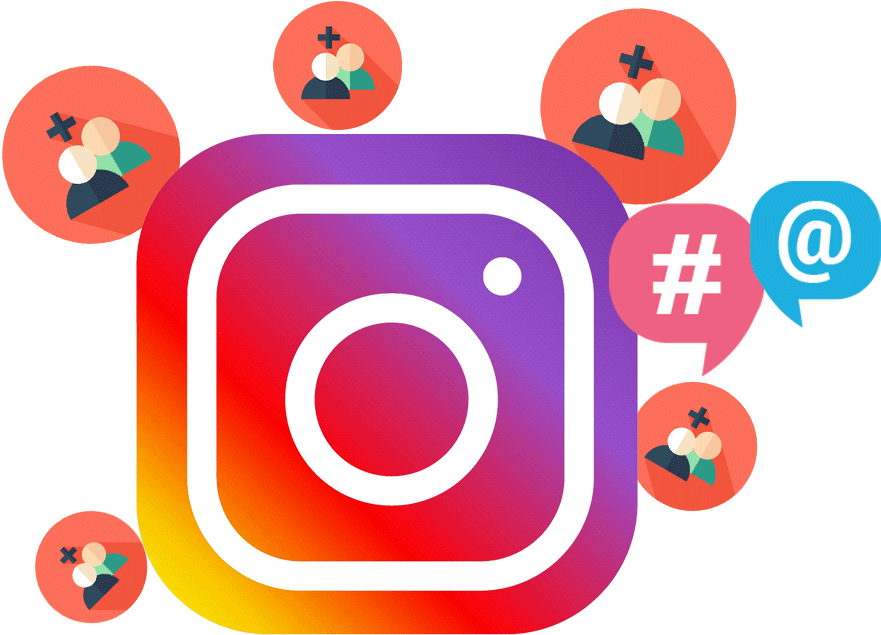 Instagram Engagement Concept PNG image