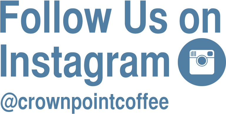 Instagram Follow Us Graphic Crown Point Coffee PNG image