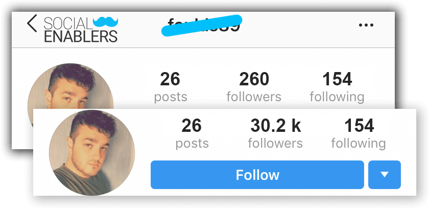 Instagram Follower Growth Comparison PNG image