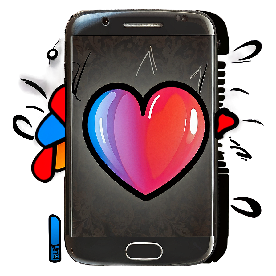 Instagram Heart Sketch Png Lgc34 PNG image