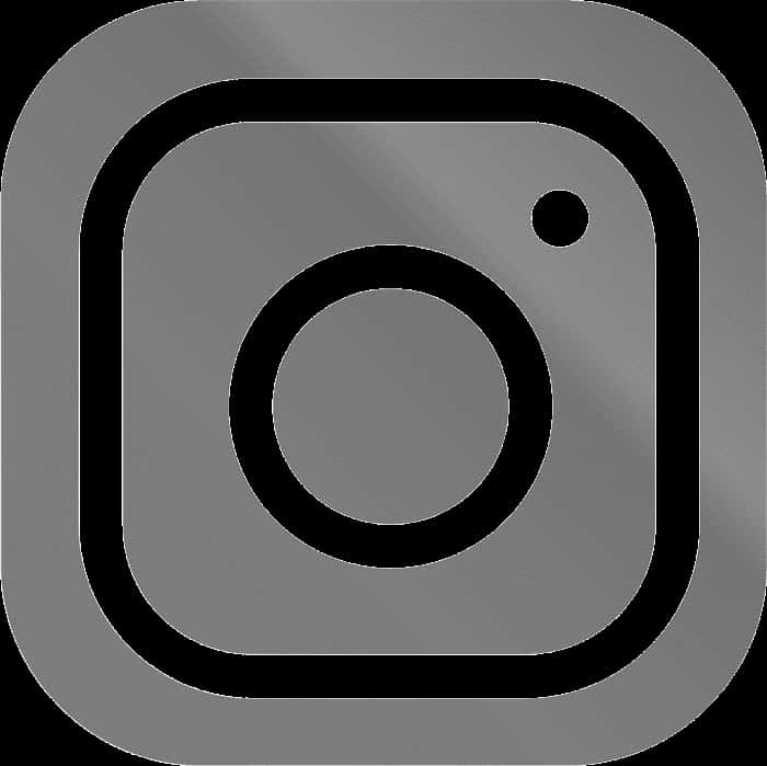 Instagram Logo Monochrome PNG image