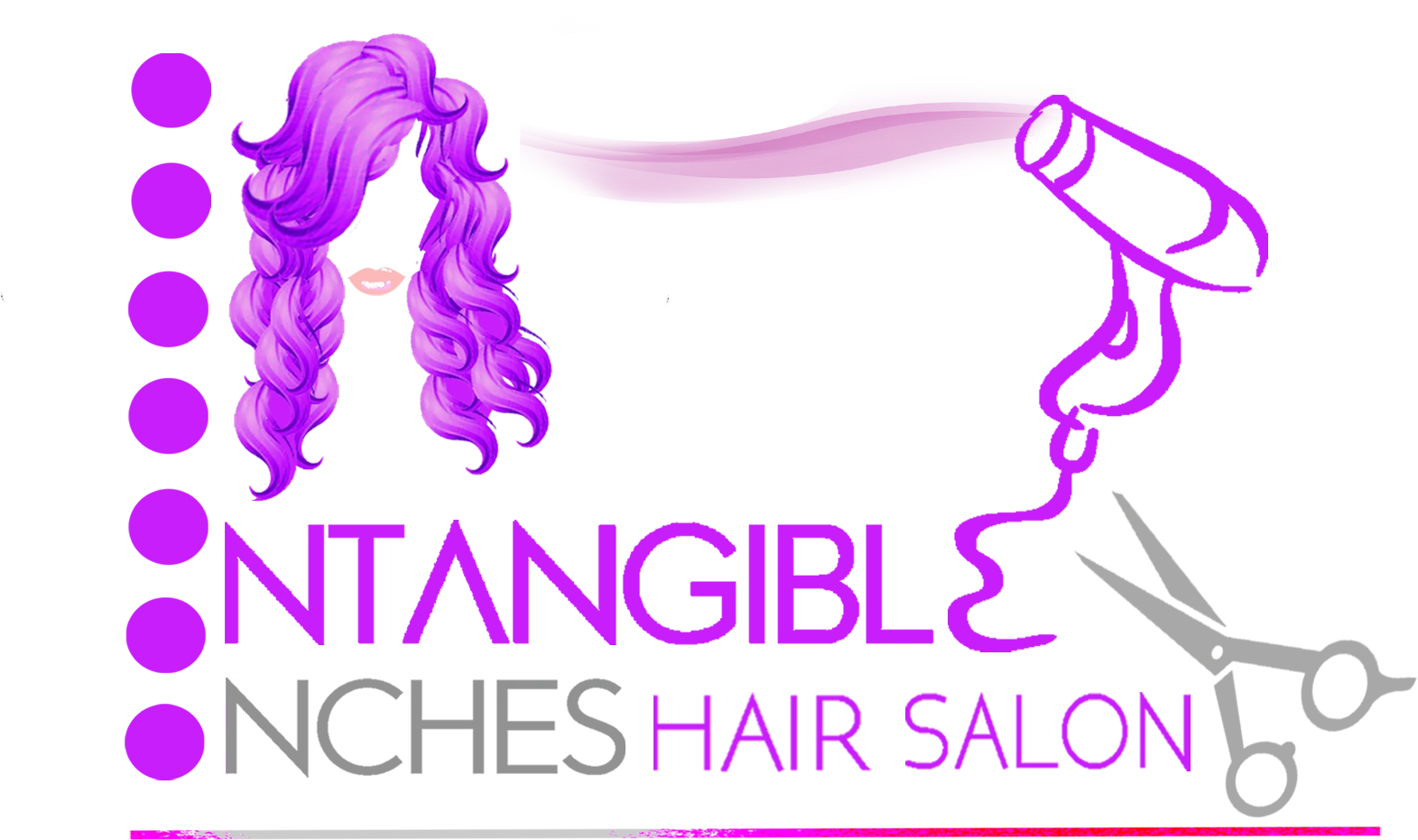 Intangible Inches Hair Salon Logo PNG image