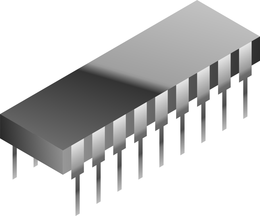 Integrated Circuit Package3 D Render PNG image