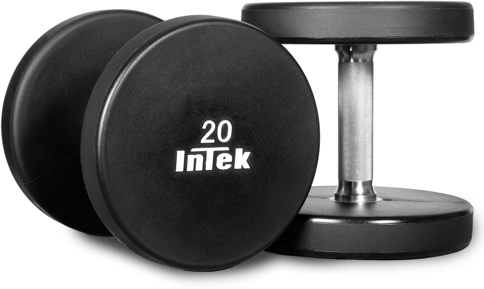 Intek20kg Dumbbell Fitness Equipment PNG image