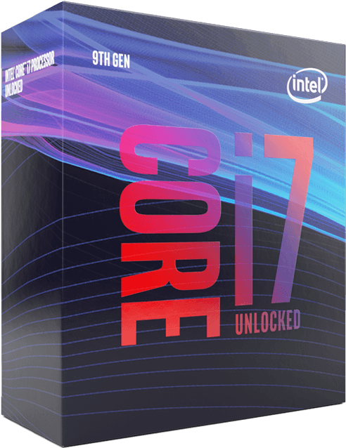 Intel Corei79th Gen Processor Box PNG image