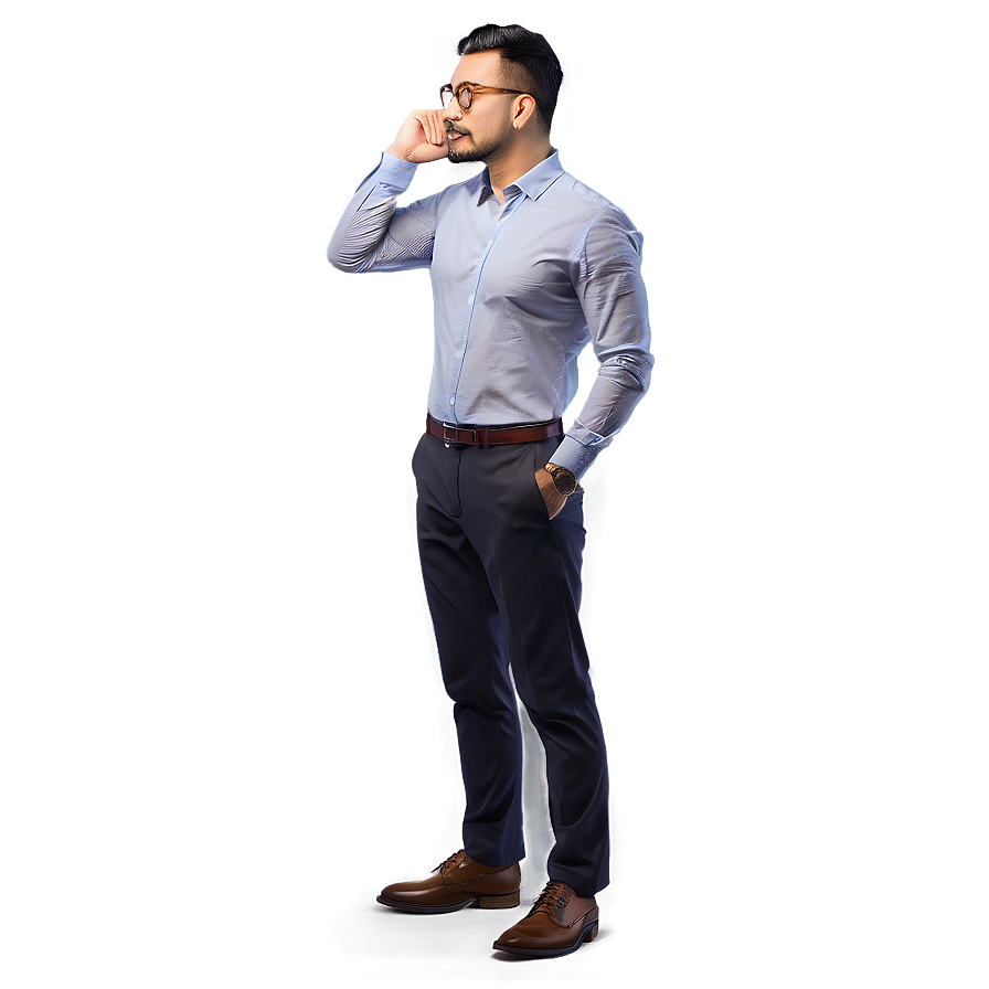 Intellectual Male Pose Png Xwx33 PNG image