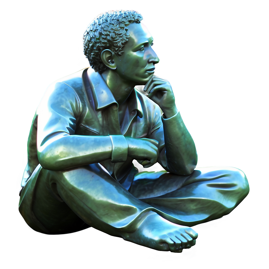 Intellectual Thinker Statue Png 06262024 PNG image