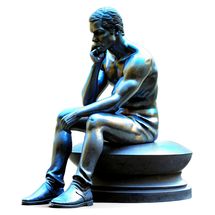 Intellectual Thinker Statue Png 06262024 PNG image