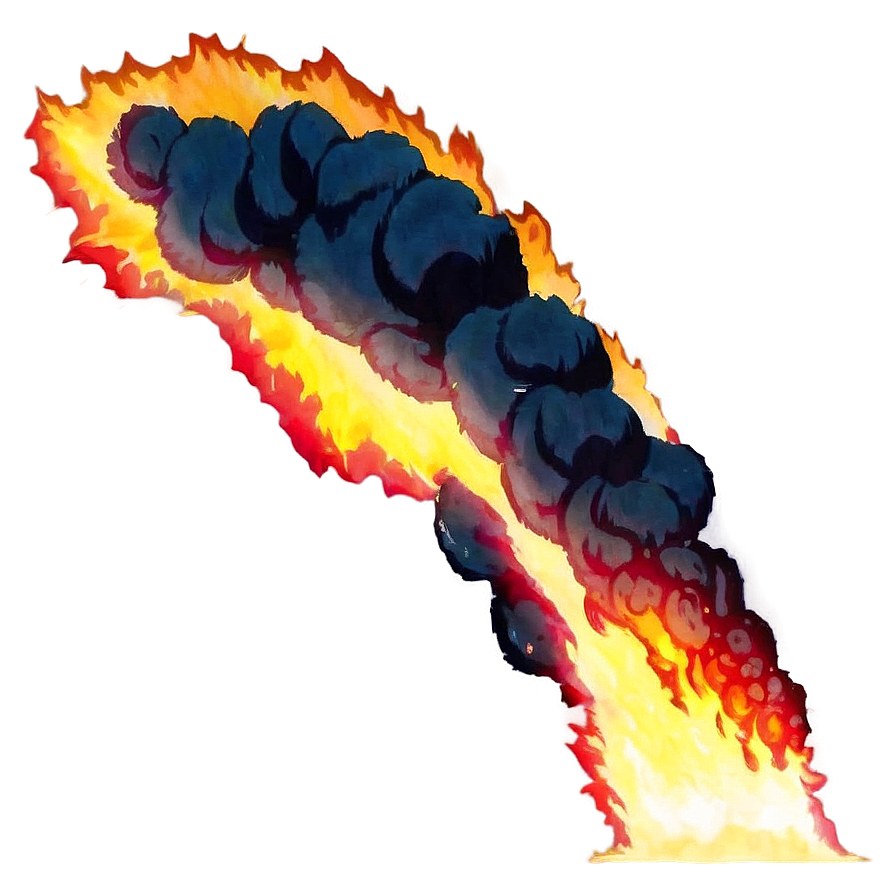 Intense Anime Inferno Png Fxn PNG image