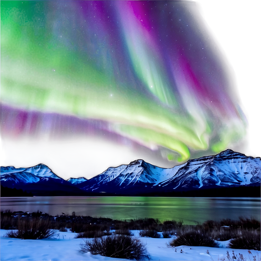 Intense Aurora Borealis Scene Png 80 PNG image