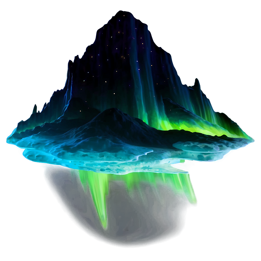 Intense Aurora Borealis Scene Png Gdg51 PNG image