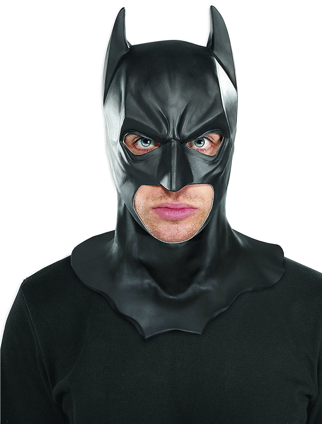 Intense Batman Mask Portrait PNG image