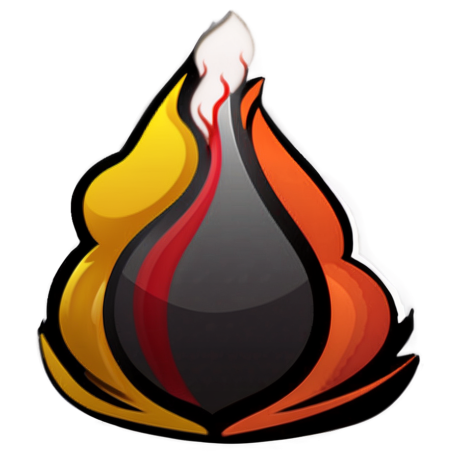 Intense Fire Emoji Visual Png Klm PNG image