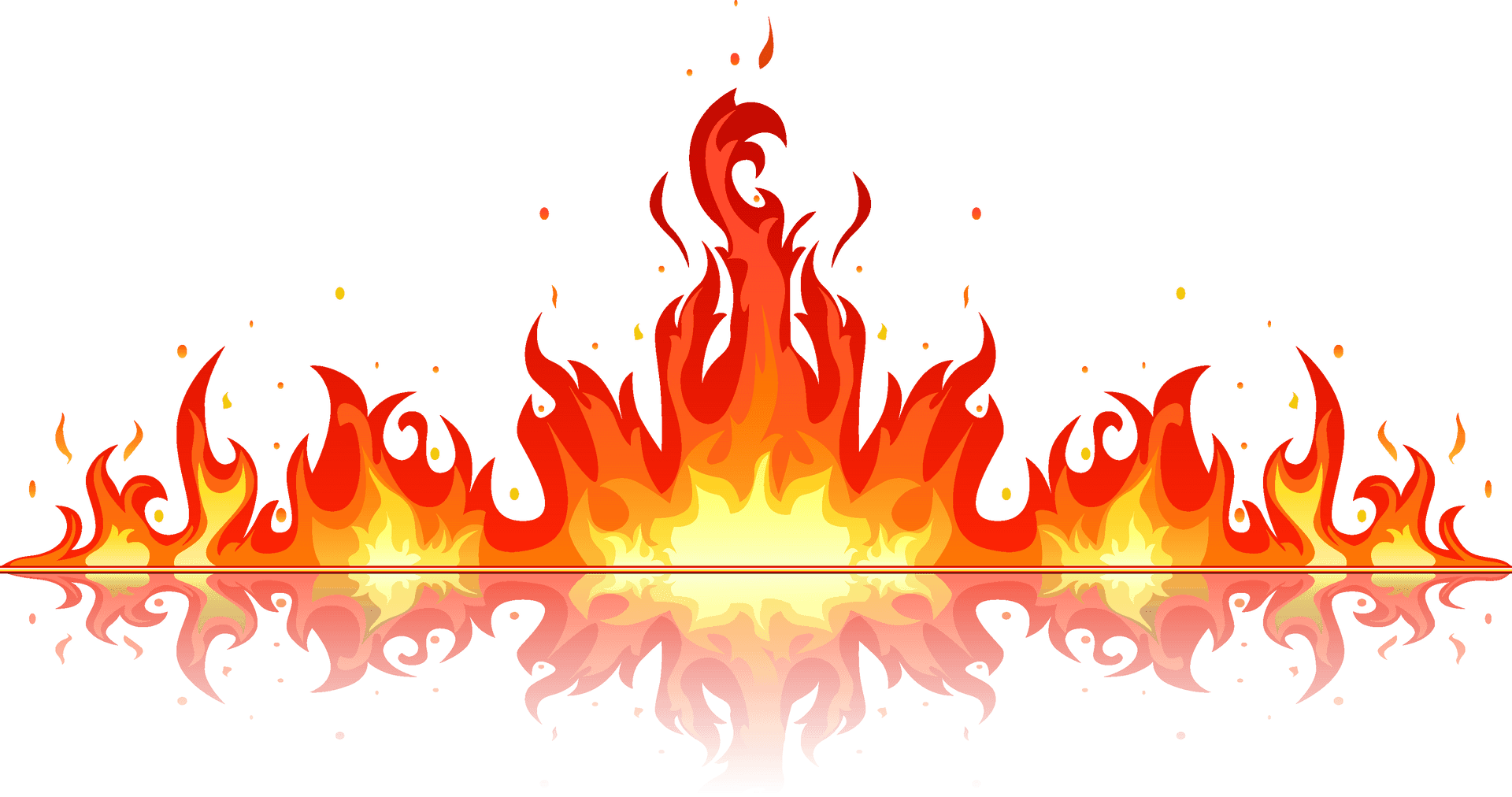 Intense Flame Vector Art PNG image