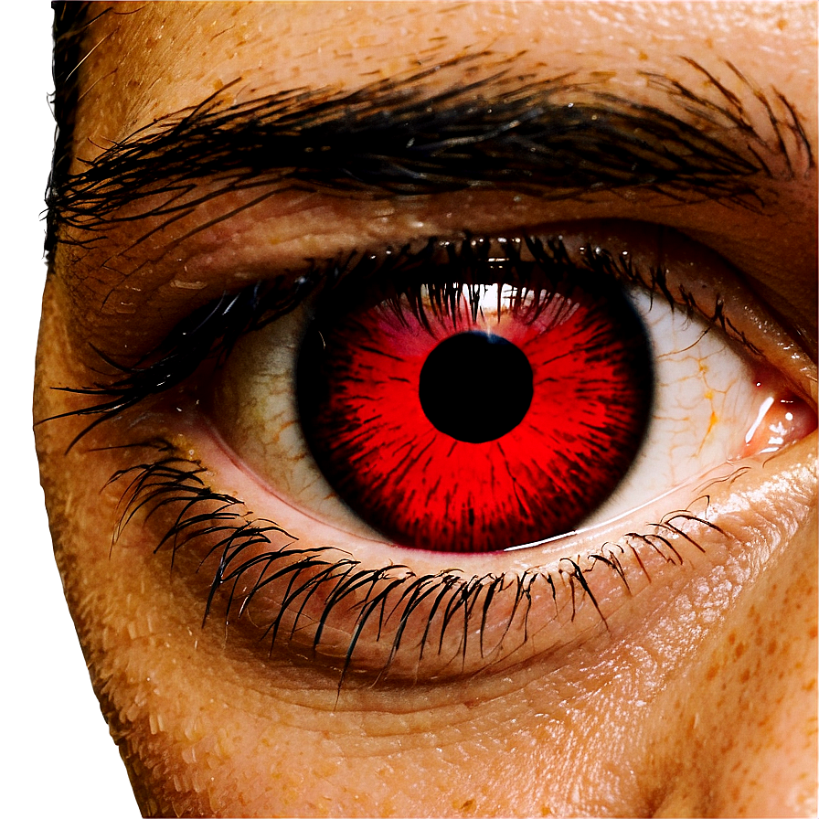 Intense Gaze Bloodshot Eyes Png Siv38 PNG image