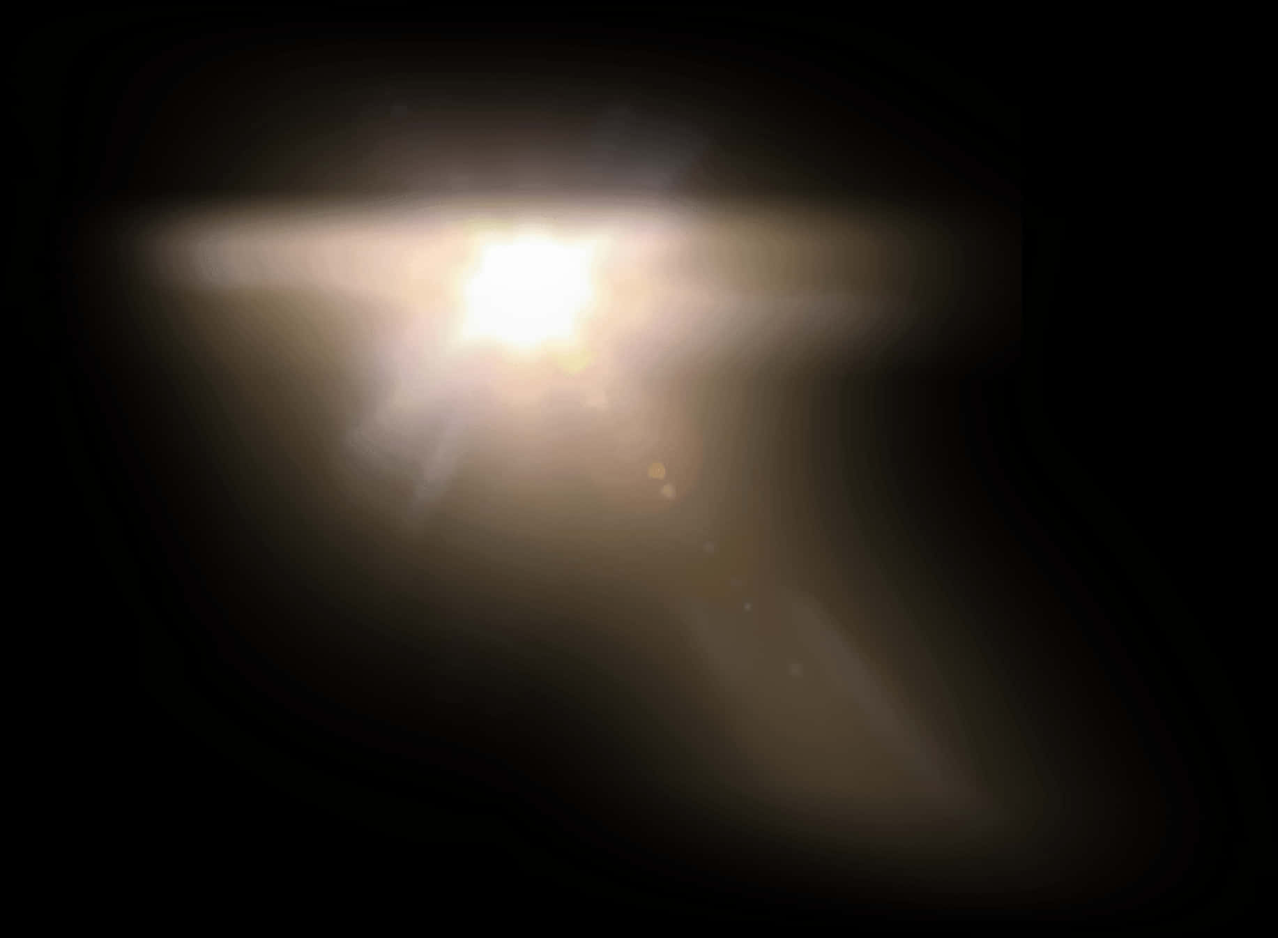 Intense Lens Flare Effect PNG image