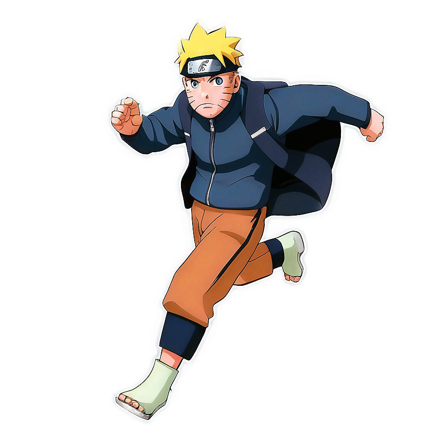 Intense Naruto Running Scene Png 06292024 PNG image