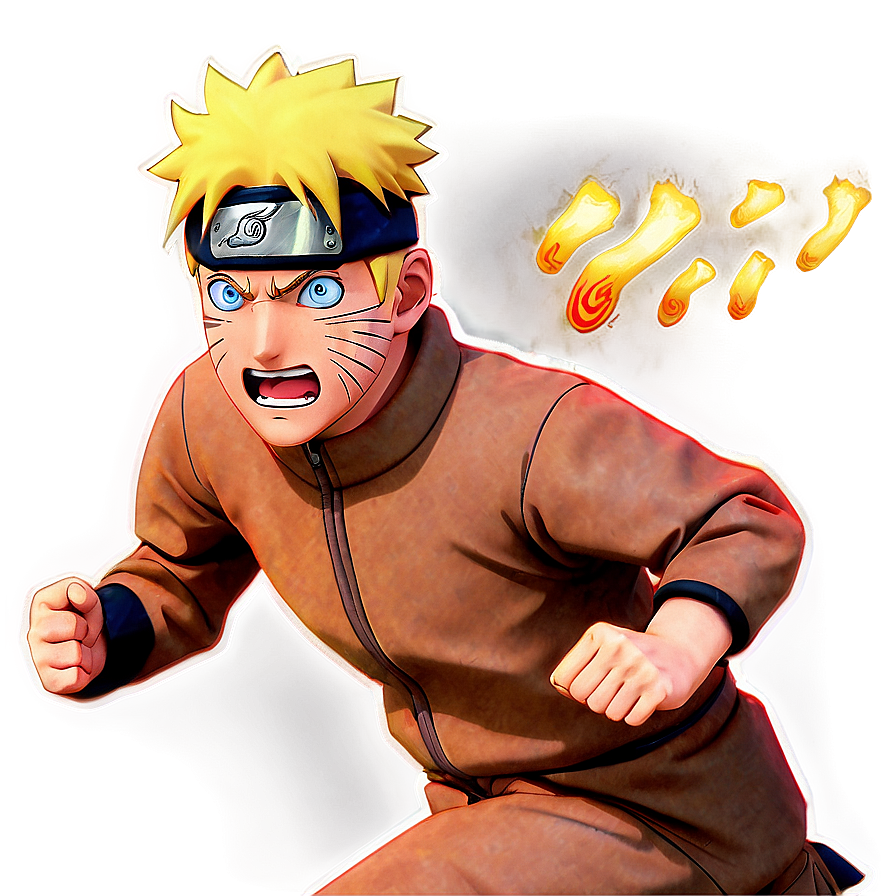 Intense Naruto Running Scene Png 8 PNG image