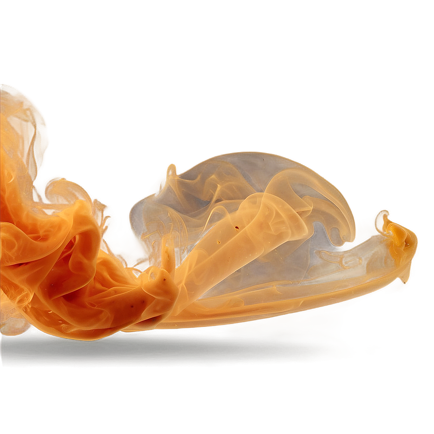 Intense Orange Smoke Visual Png Ikd95 PNG image