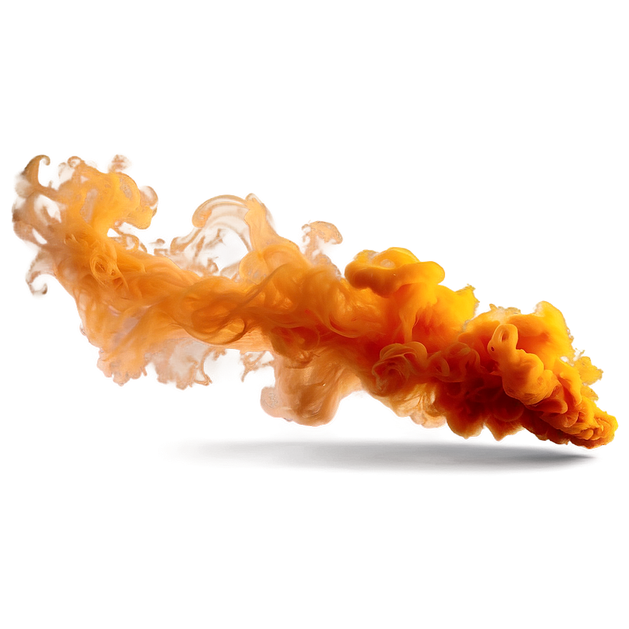 Intense Orange Smoke Visual Png Rxw67 PNG image