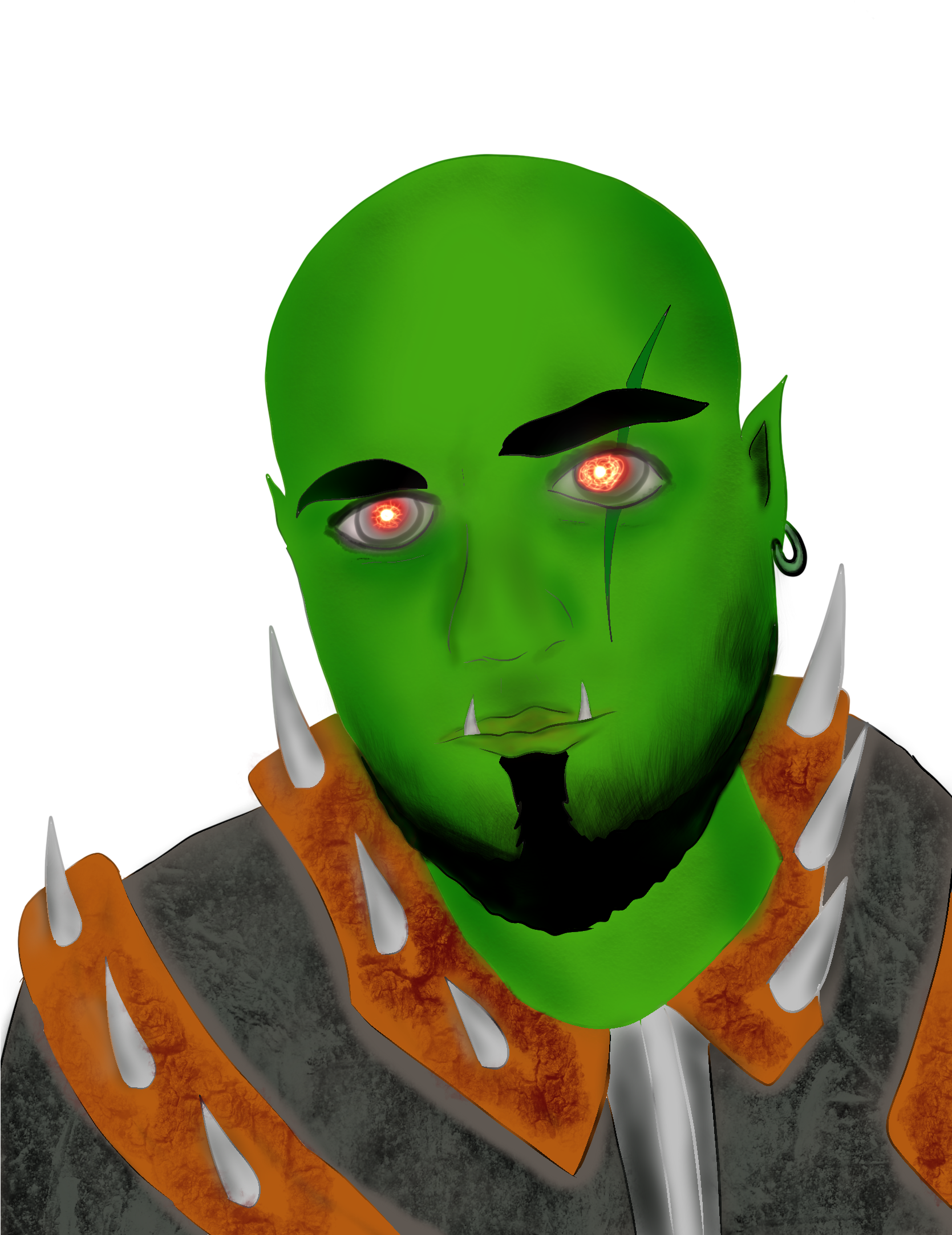 Intense Orc Warrior PNG image