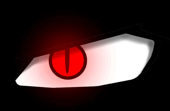 Intense Red Eye Illustration PNG image