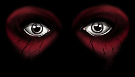 Intense Red Eyesin Darkness PNG image