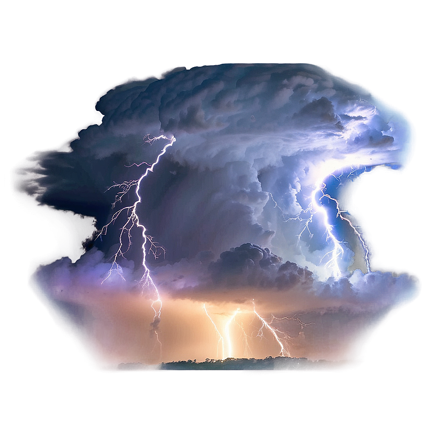 Intense Thunderstorm Lightning Png 78 PNG image