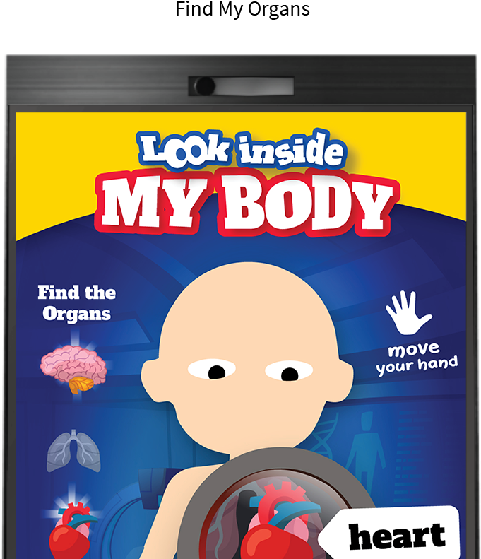 Interactive Body Organ Discovery Game PNG image