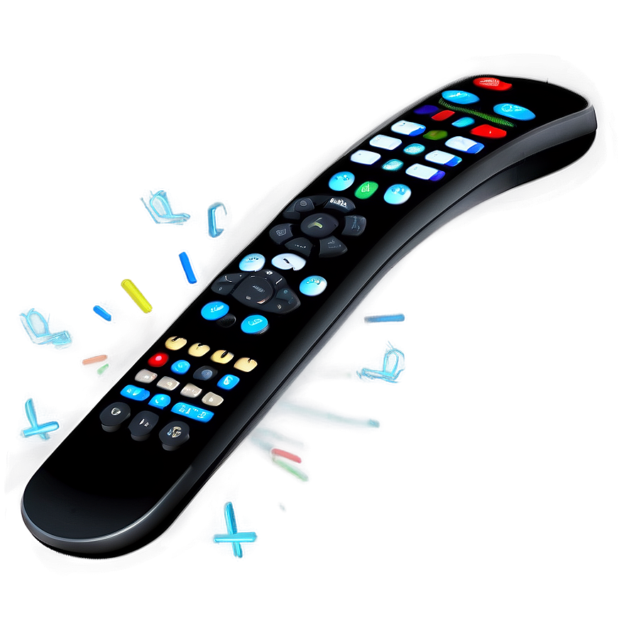 Interactive Tv Remote Drawing Png 06122024 PNG image