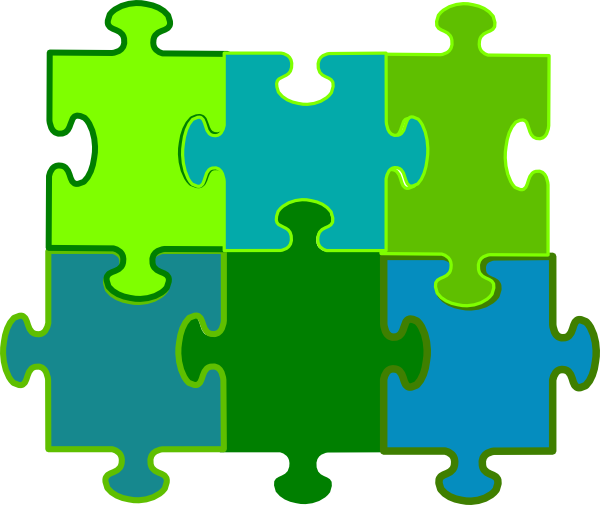 Interlocking Puzzle Pieces Graphic PNG image