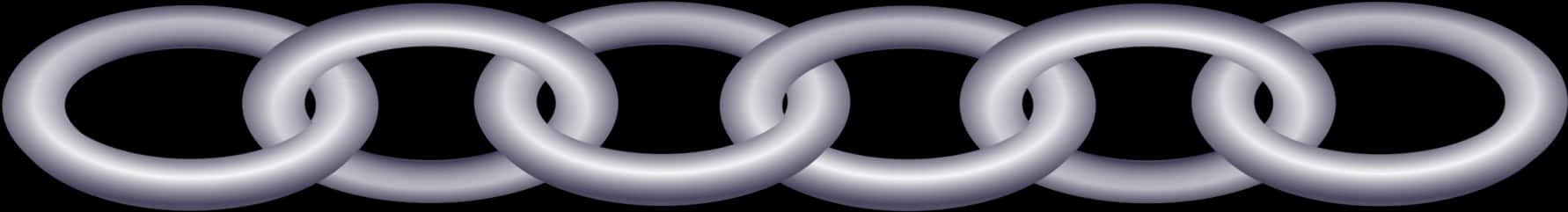 Interlocking Silver Chains Graphic PNG image