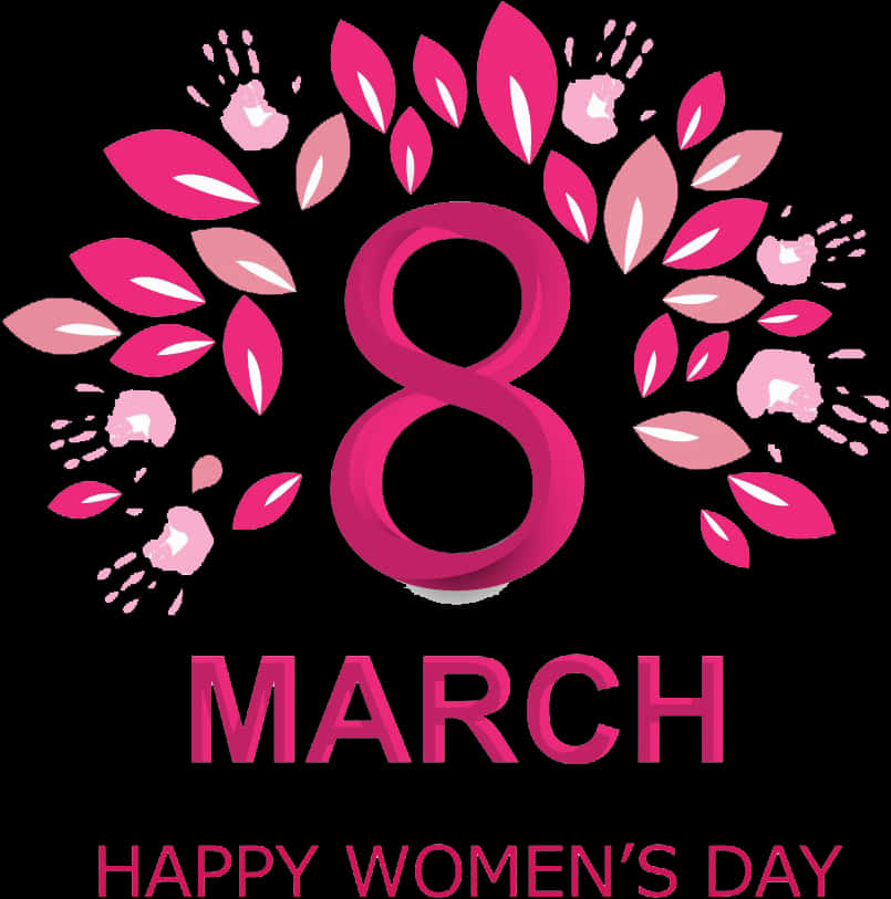 International Womens Day March8 Greeting PNG image
