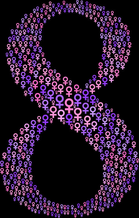 International Womens Day Symbol Art PNG image
