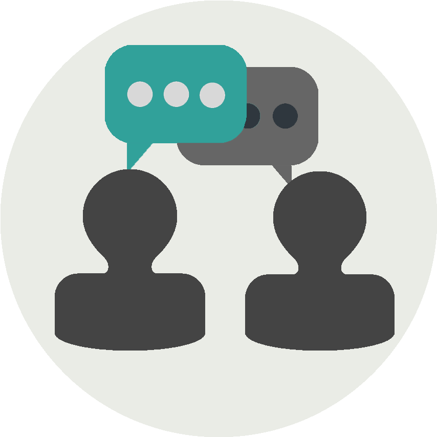 Interview Dialogue Icon PNG image