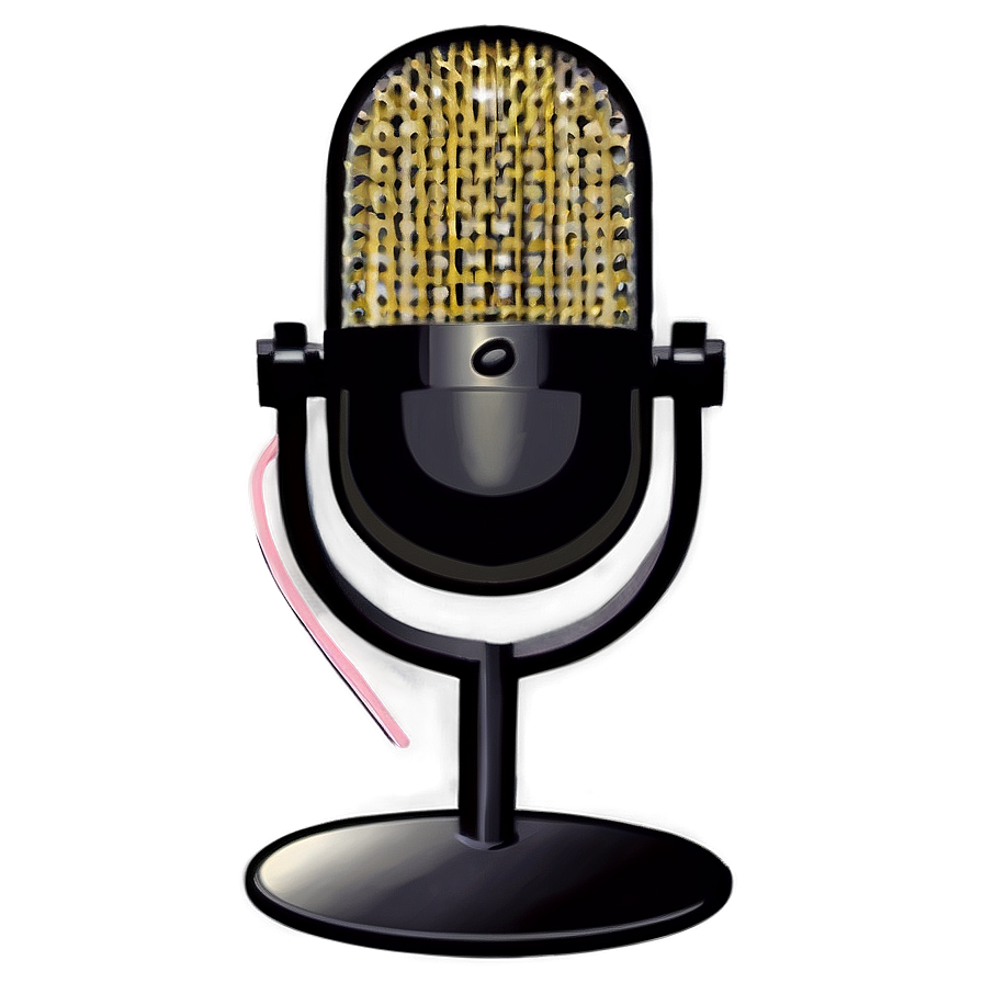 Interview Style Podcast Mic Png 06122024 PNG image