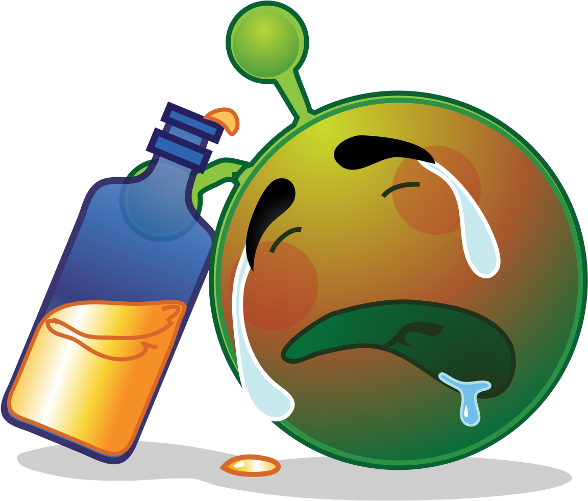 Intoxicated Emoji Spilled Drink PNG image