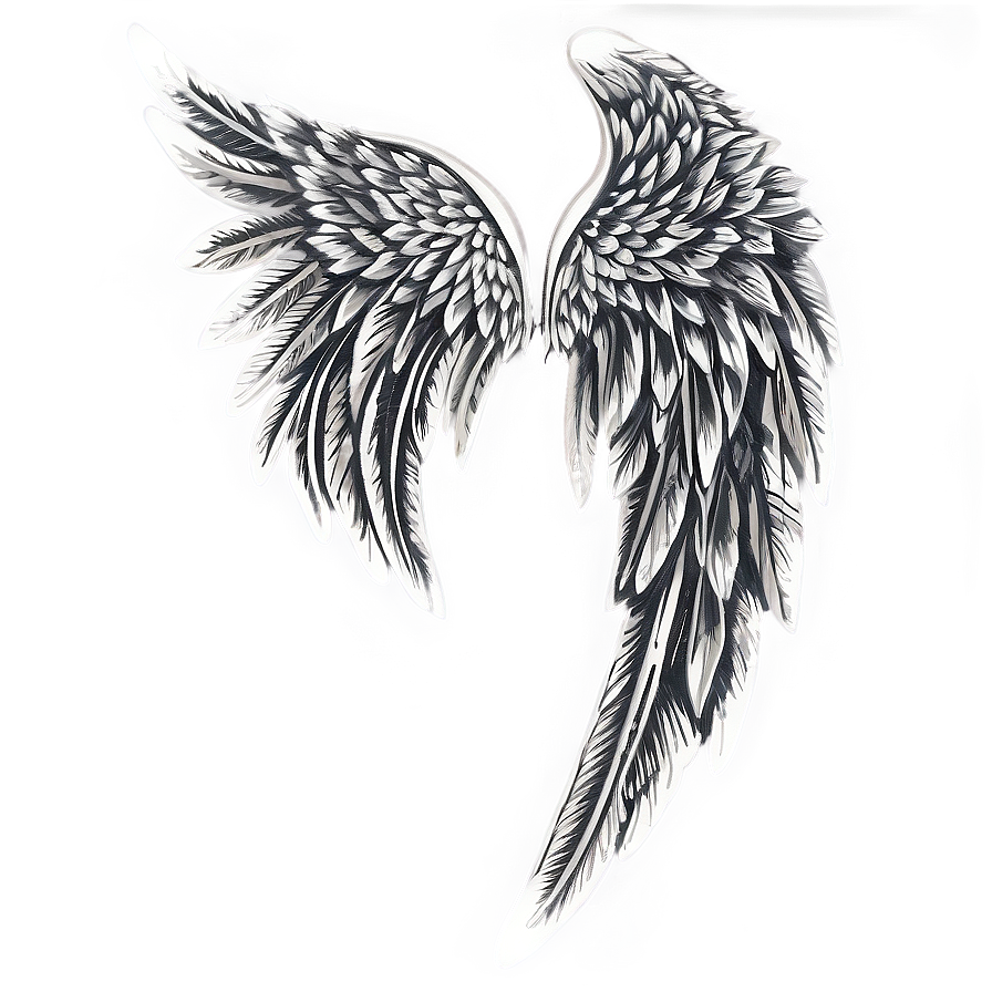 Intricate Angel Wings Design Png Kbf PNG image