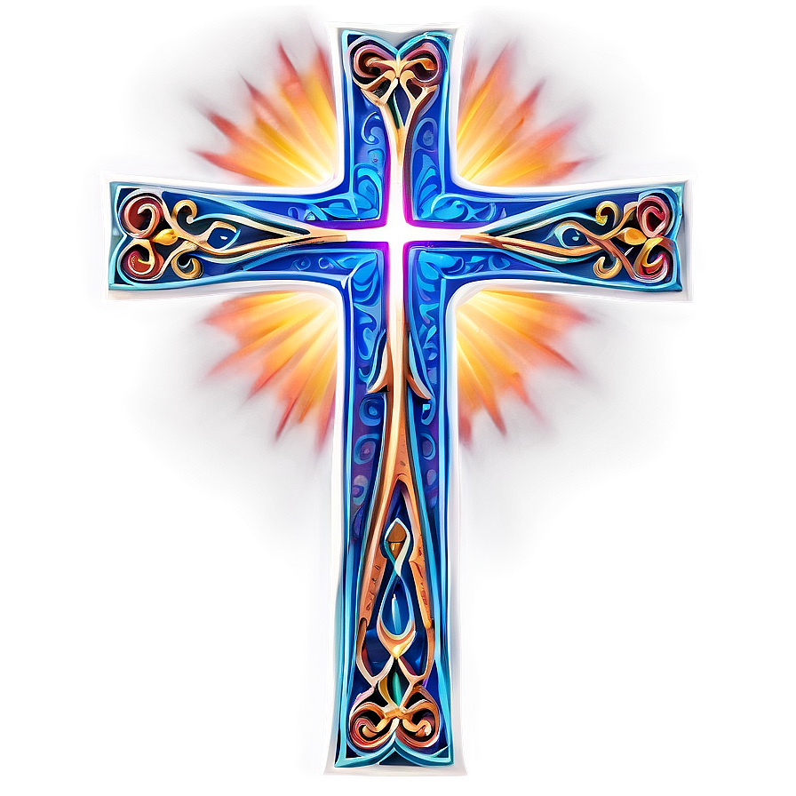 Intricate Catholic Cross Structure Png 16 PNG image