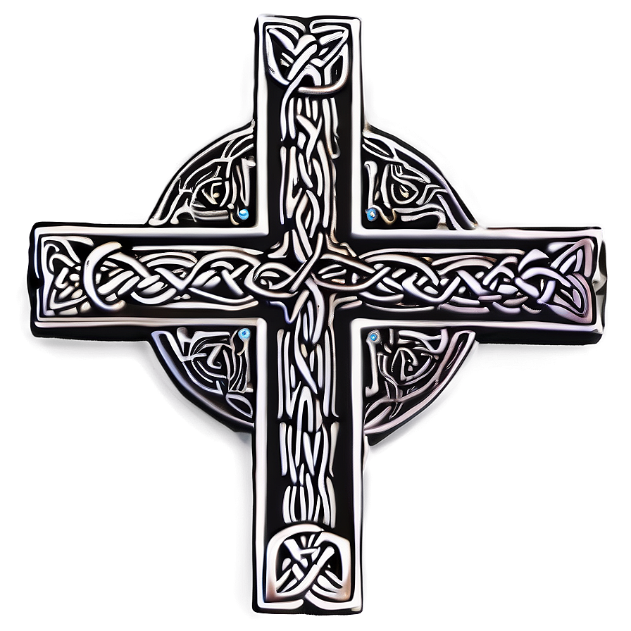 Intricate Celtic Cross Graphic Png 06212024 PNG image